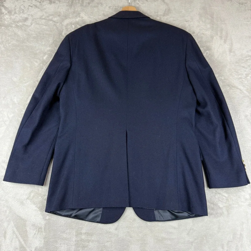 VTG Polo University Club Ralph Lauren Blazer Men 44R? Navy Wool Gold Buttons 90s